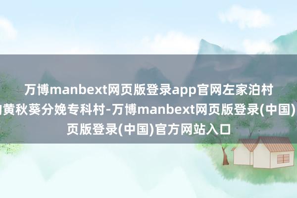 万博manbext网页版登录app官网　　左家泊村是遐迩著明的黄秋葵分娩专科村-万博manbext网页版登录(中国)官方网站入口