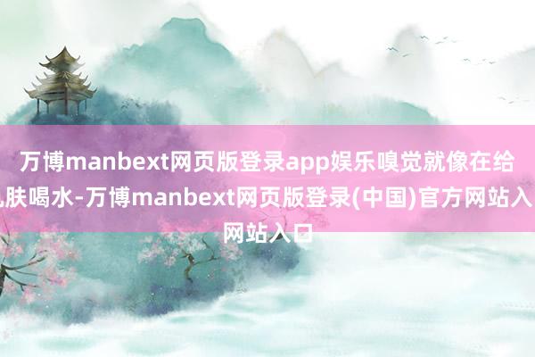 万博manbext网页版登录app娱乐嗅觉就像在给肌肤喝水-万博manbext网页版登录(中国)官方网站入口