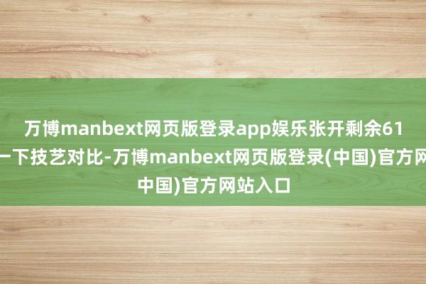 万博manbext网页版登录app娱乐张开剩余61%回想一下技艺对比-万博manbext网页版登录(中国)官方网站入口